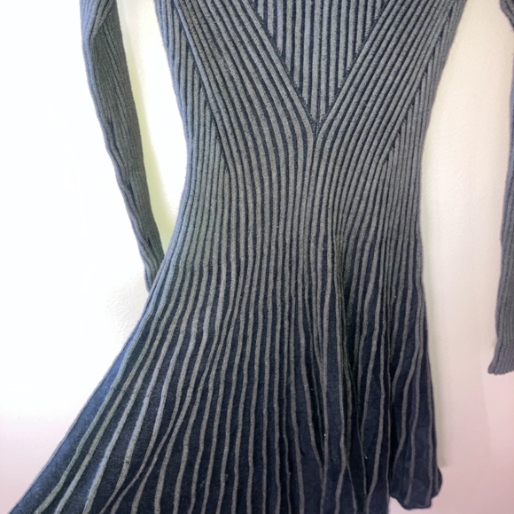 Women's long-sleeve, ribbed knit sweater dress from Express - Picture 4 of 5